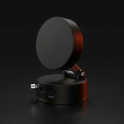 Rebote Court Mount in black, arm partly extended, studio shot