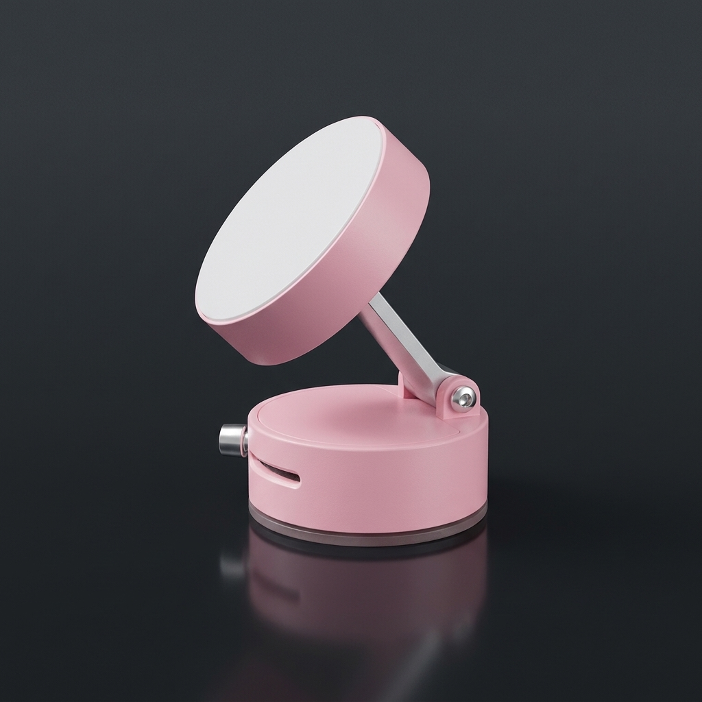 Rebote Court Mount in pink, side angle, studio shot